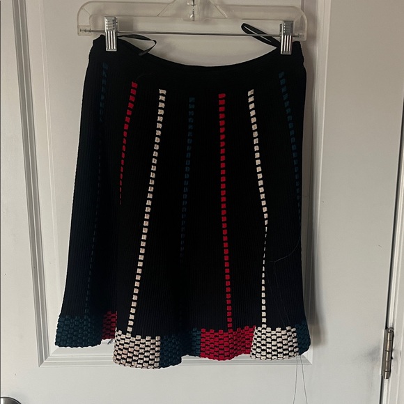 BCBGMaxAzria Black Knit Two-Piece Set with Red, Teal & White Accents - Picture 5 of 8